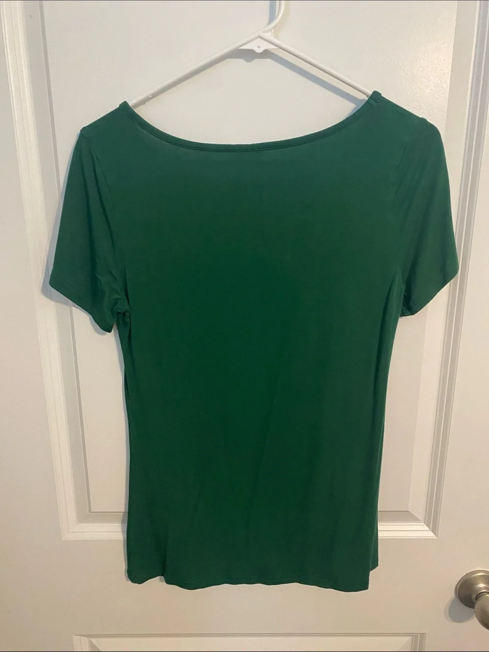 Women's Scoop Neck Short Sleeve Tee in Forest Green - Picture 3 of 3